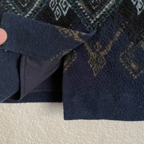 J. Jill Printed Crinkle Knit Stretch Pencil Skirt S Petite - Picture 5 of 10